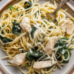 pasta med kylling og spinat opskrift