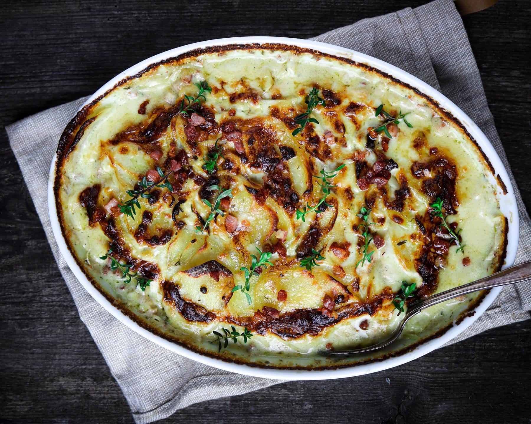 Flødekartofler med bacon - En klassiker med et twist