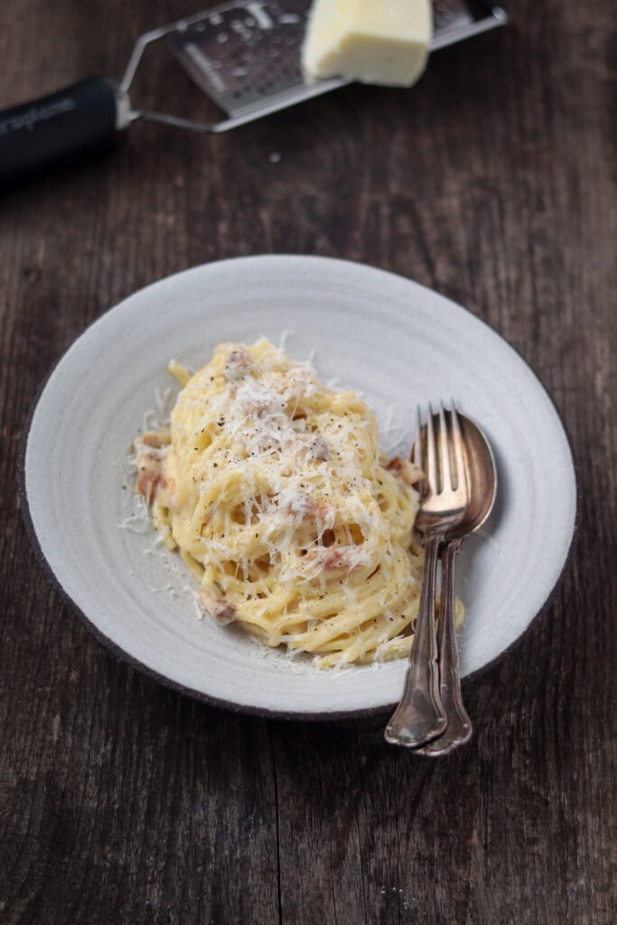 Ægte carbonara uden fløde