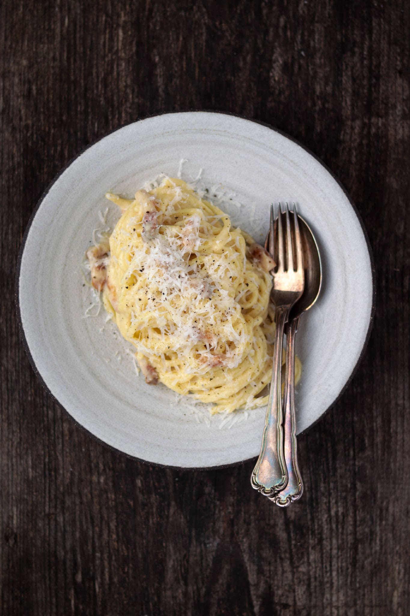 Ægte carbonara uden fløde